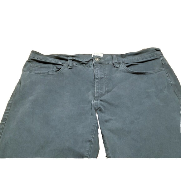 Flint & Tinder Pants Men 34x32 Slim Fit Gray 5-Pocket Straight Stretch (34x30.5) - Picture 2 of 7